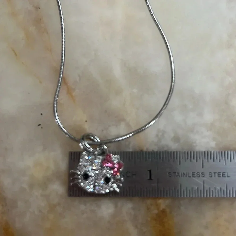 New Stainless Steel Hello Kitty Necklace 18” inches long
